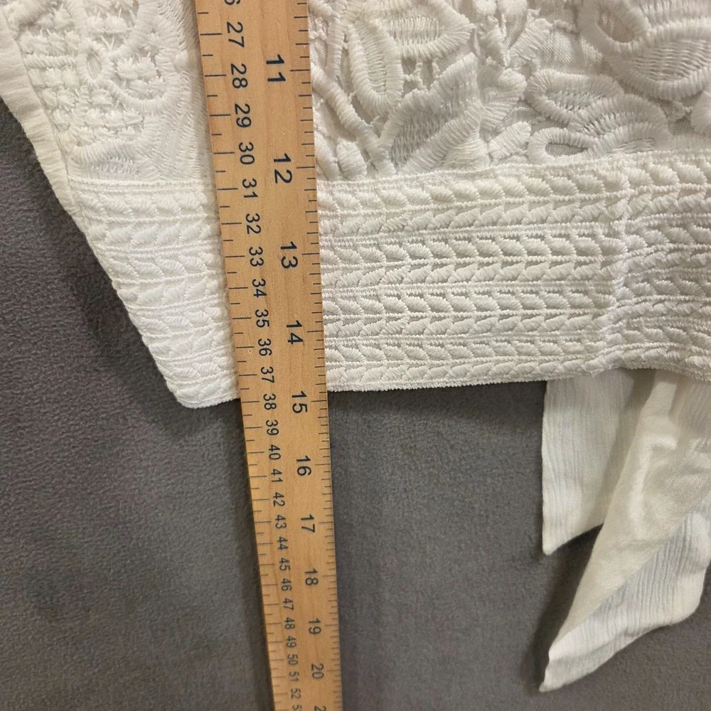 Aeropostale Lace Bralette Bra Top Women's Medium Tie Back‎ Beach Festival Summer
